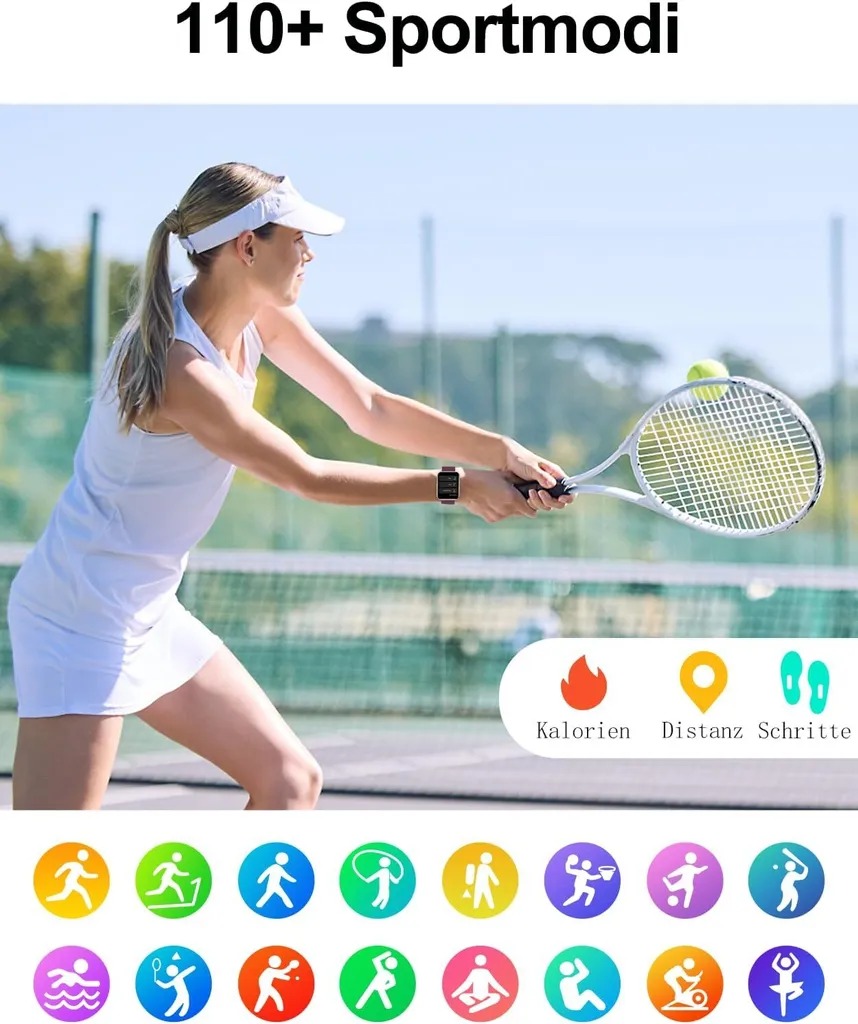 Smartwatch Elegante con Chiamate e Fitness Tracker - Donna e Uomo - 4