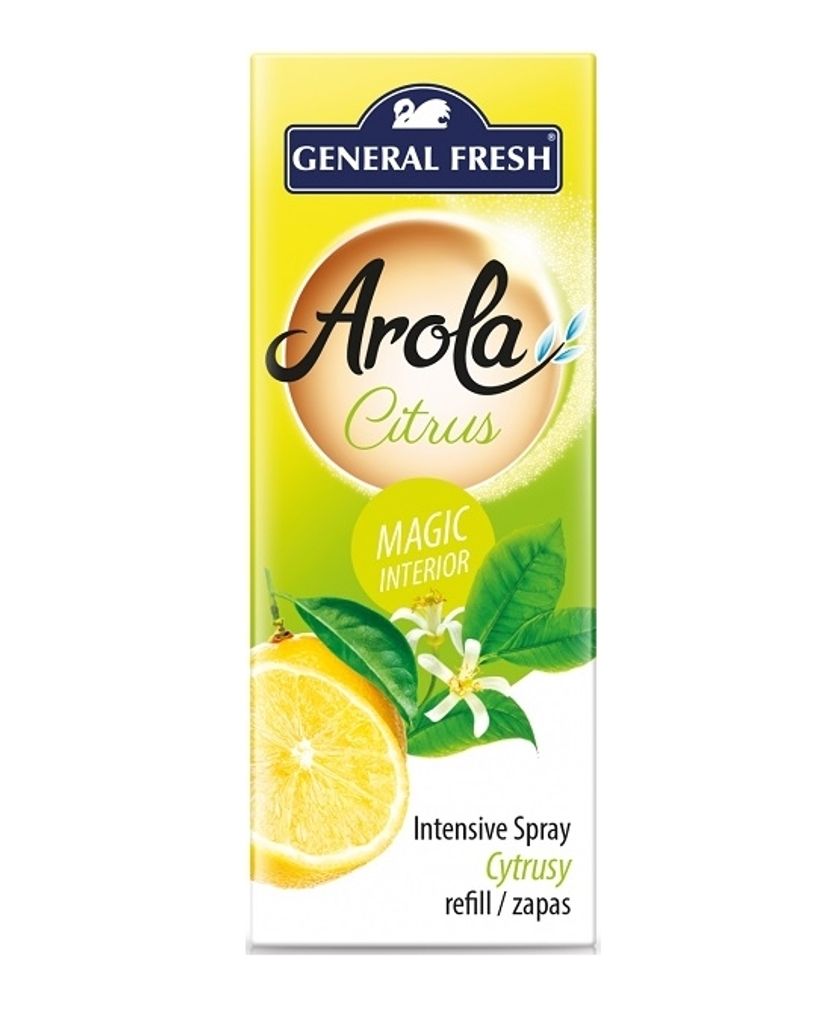 GENERAL FRESH AROLA LUFTERFRISCHER NACHFÜLLUNG, Zitronenduft, 40 ml