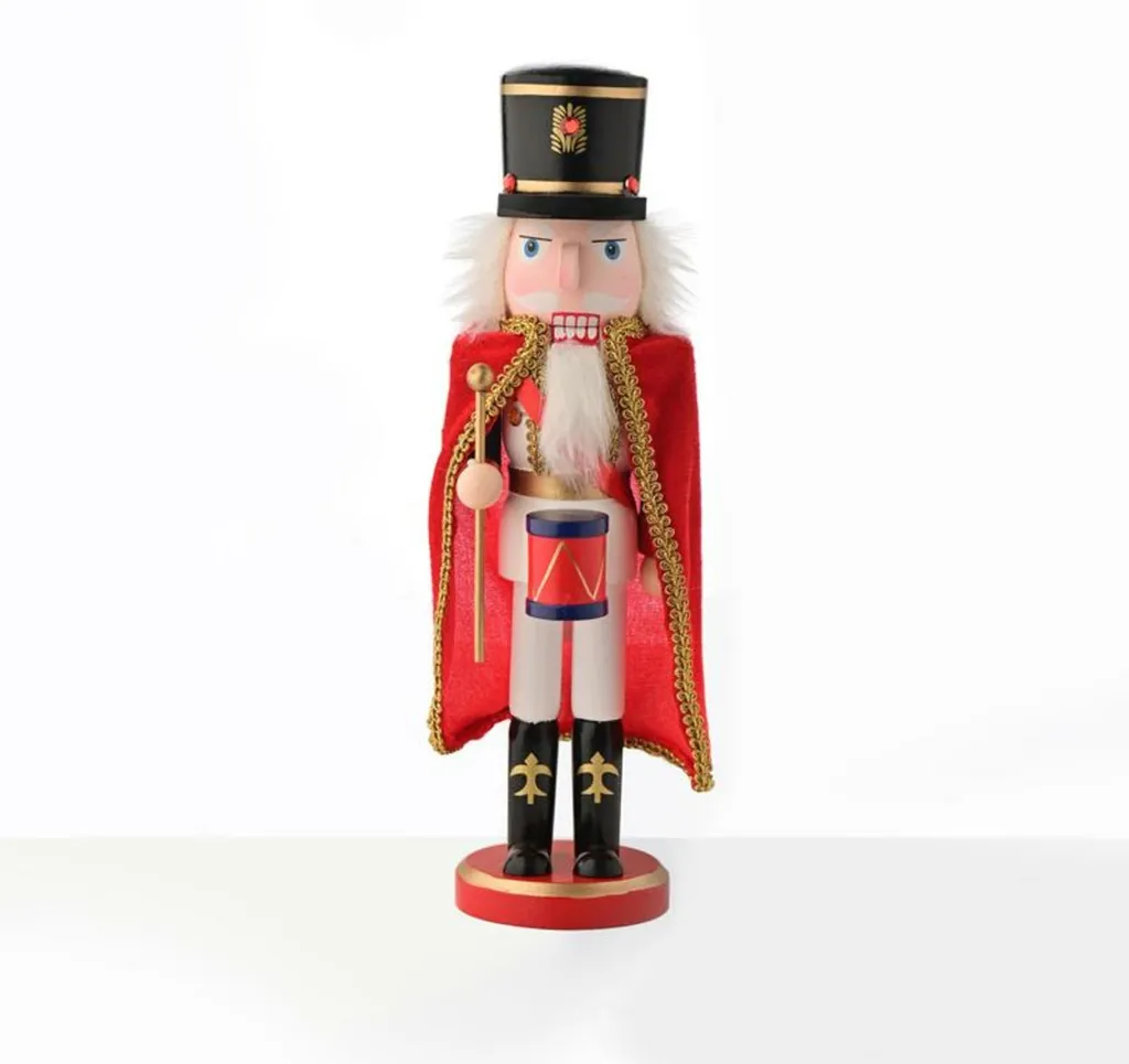 Grand Casse-noisette 90 cm stable et lumineux pour décor de Noël