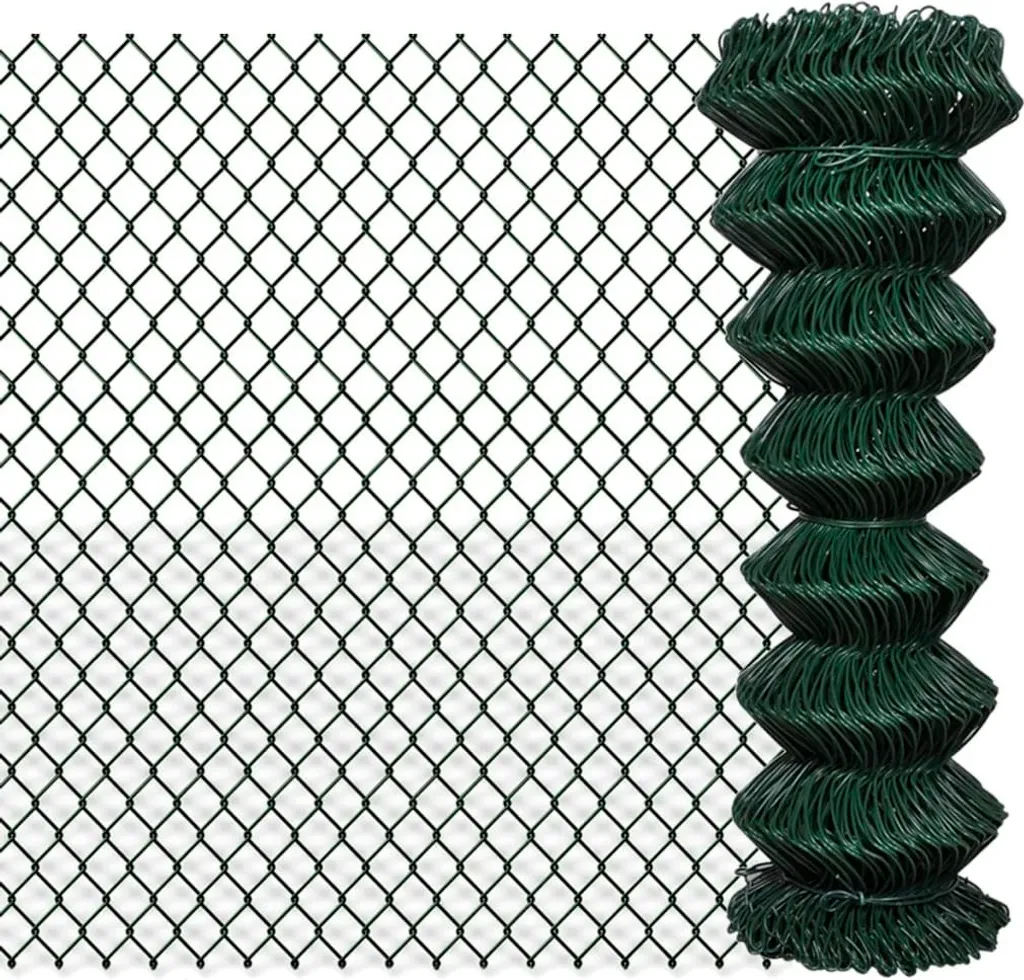 Clôture grillagée en acier 1,25x25 m galvanisé pour jardin et enclos