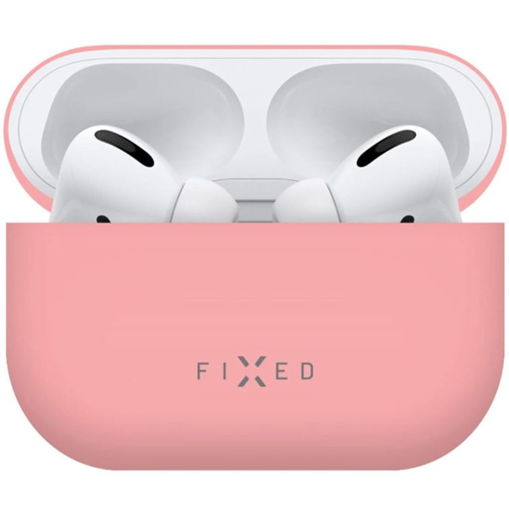 Schutzhülle Fixed Silky für Apple AirPods Pro 2, Rosa