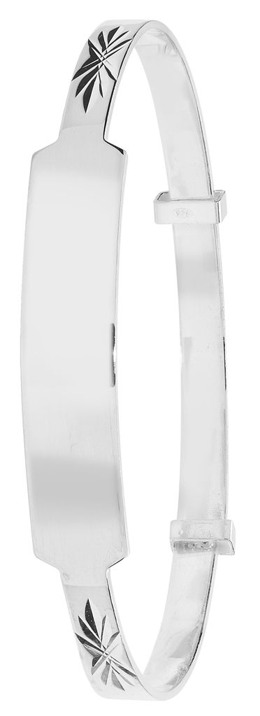 Moderner 925 Sterling Silber Baby - Erweiterbar Armreif - 3mm; TRS22018
