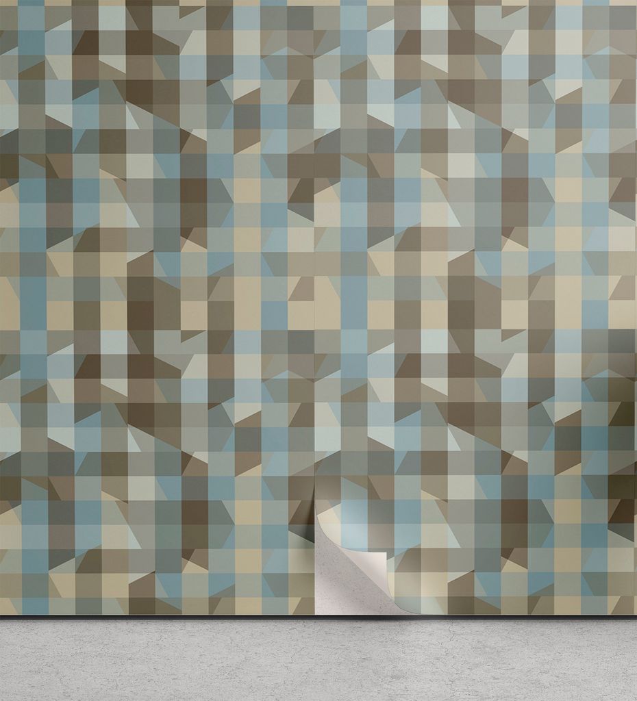 ABAKUHAUS Geometrisch abziehbare & klebbare Tapete für Zuhause, Soft-Vertikal-Linie Entwurf, selbstklebendes Wohnzimmer Küchenakzent, 33 cm x 90 ...