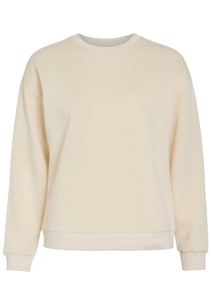 VILA Pullover Rundhals lange Ärmel weicher Sweatshirt-Look Größe: M