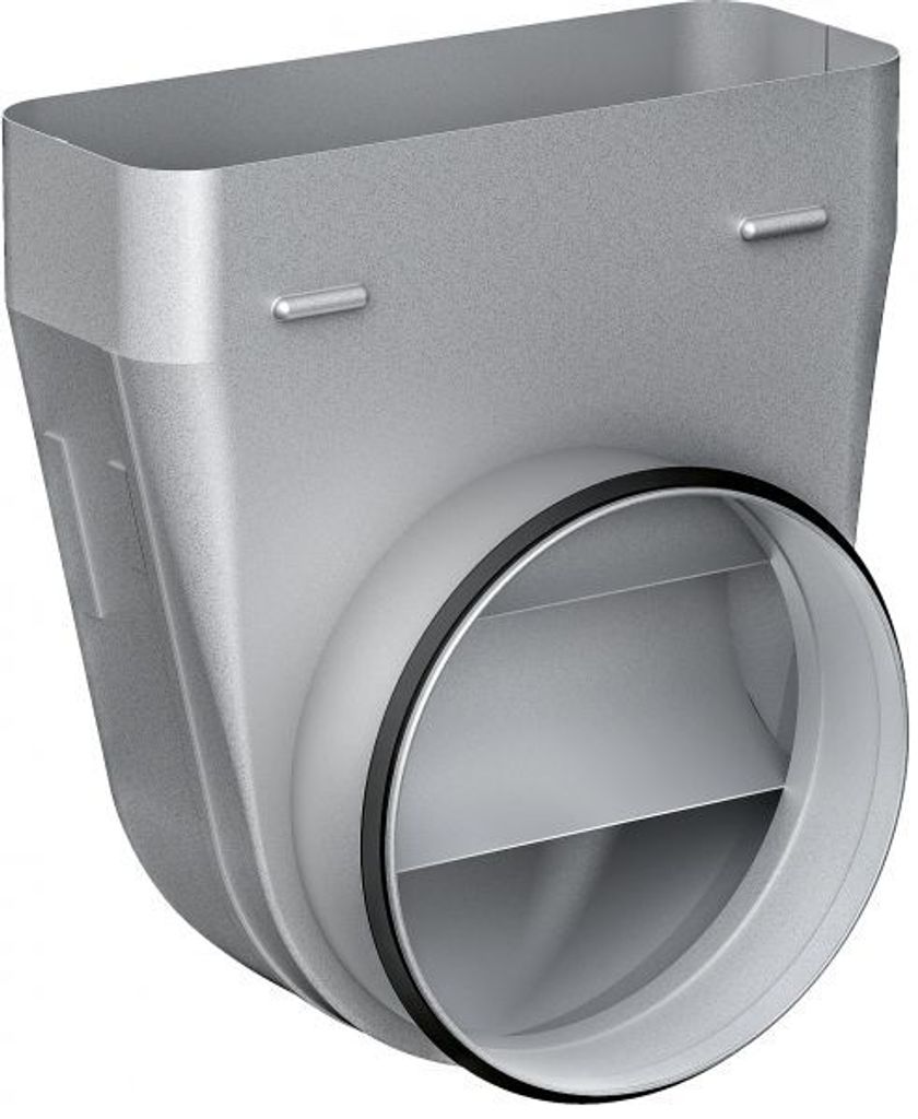 Bosch DZZ1WW1X1, Adapterrohrstück, 150 mm, 90 °, rund-flach
