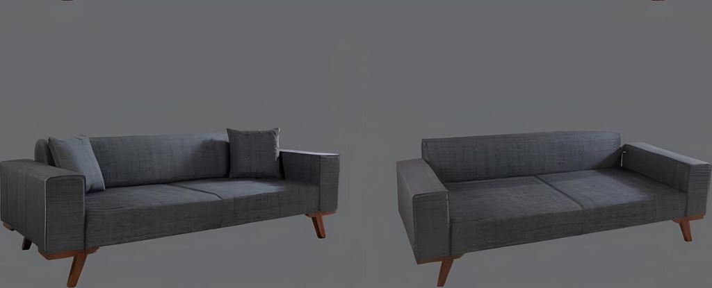 Sofagarnitur 3+3+1 Sitz Set Design Sofas Polster Couchen Grau Couch Möbel 3tlg.