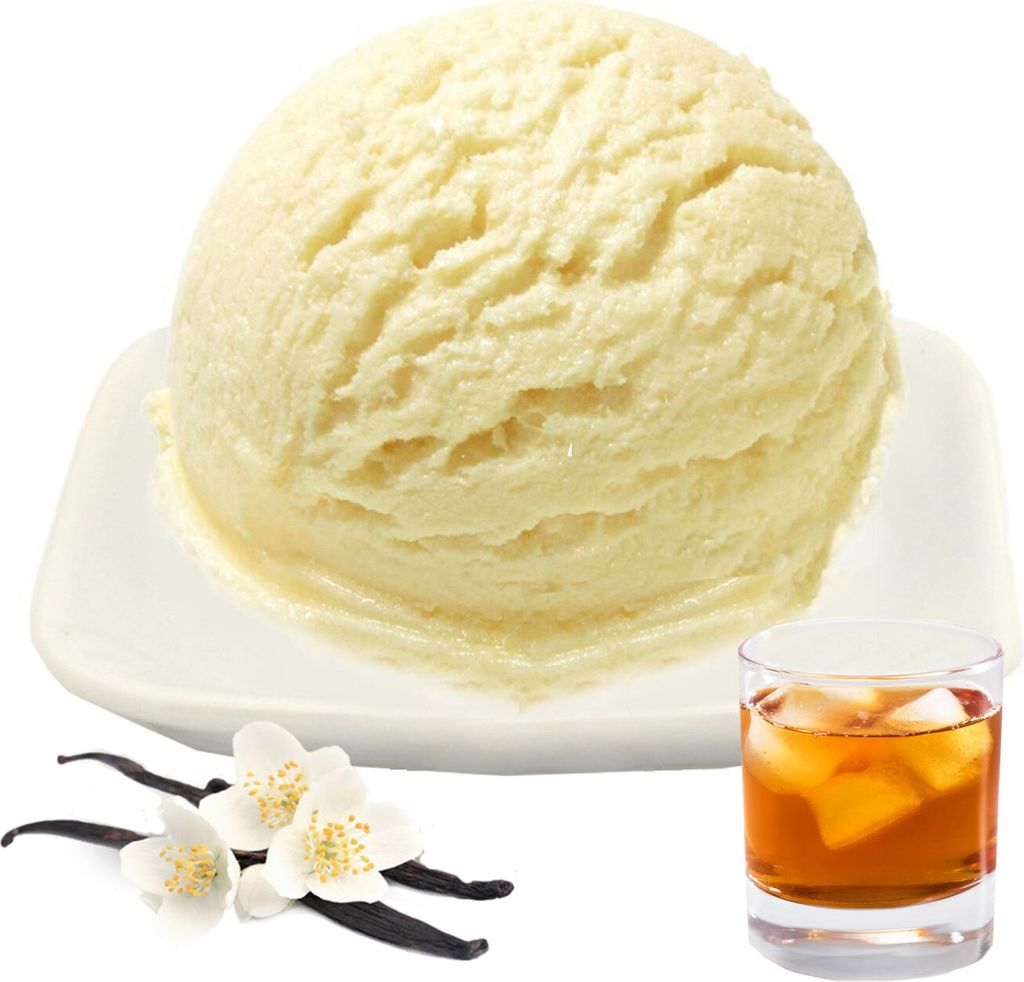 Vanille Rum Low Carb Eis Pulver Vegan Zucker-, laktosefrei 333 g