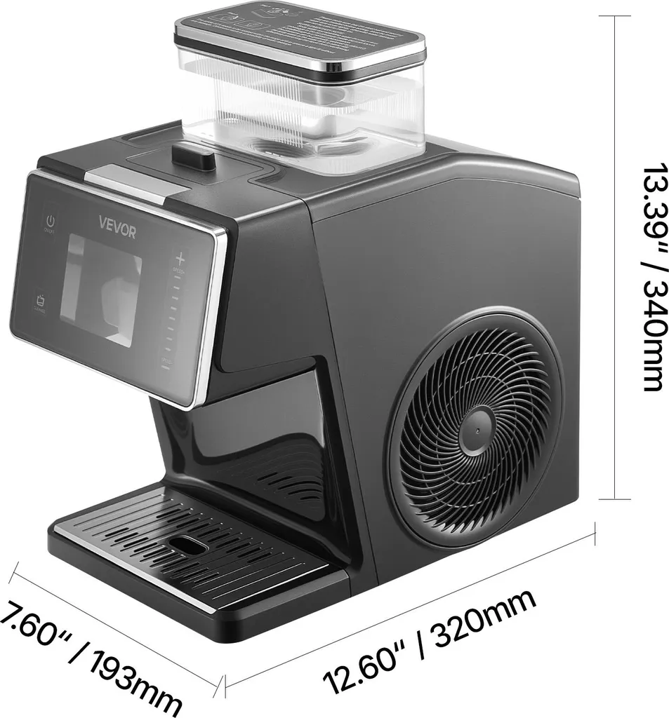 Machine Bingsu Refroidissement Rapide 90s avec Réservoir de 0,8 L - 8