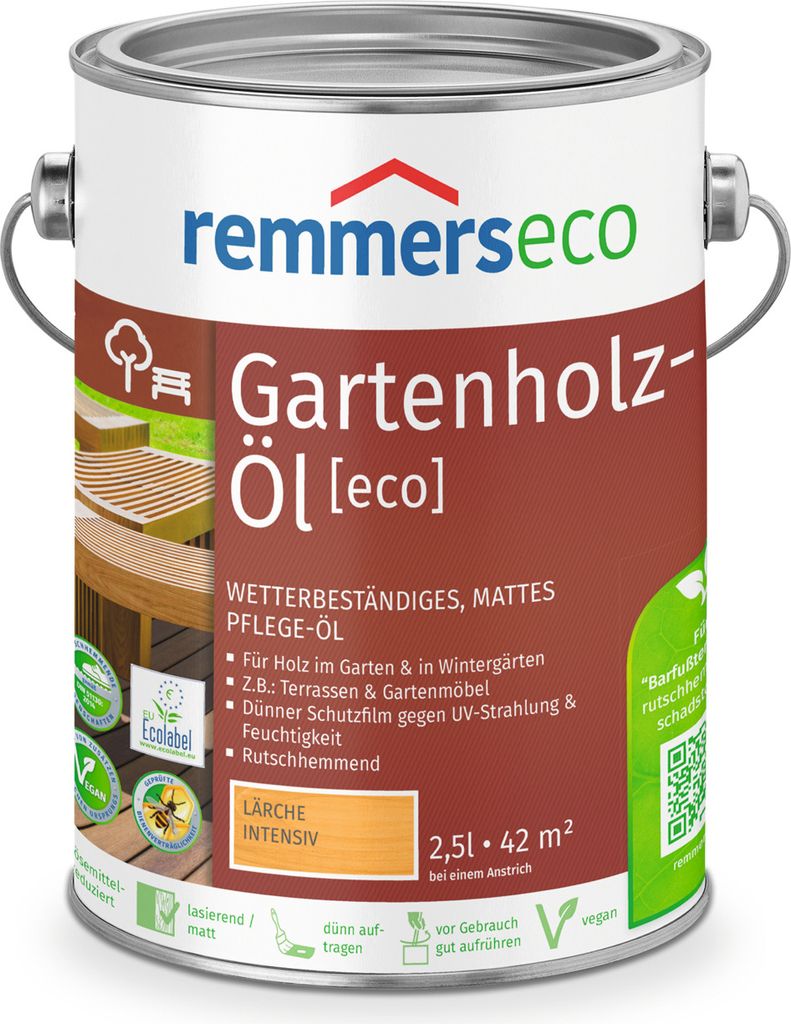 Remmers - olej do tarasów ECO 2,5 l, modrzew intensywny Zdjęcie produktu 