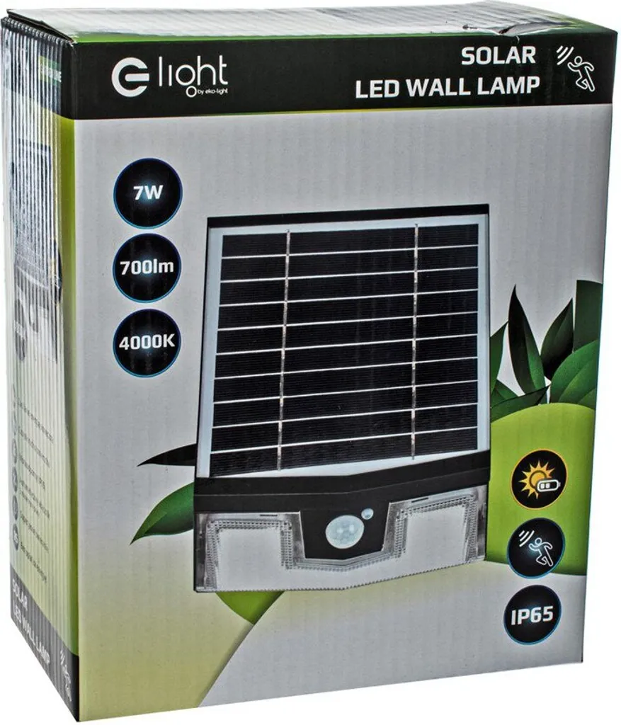 Éclairage solaire extérieur LED 7W EKO1991 idéal pour allée et cour - 11