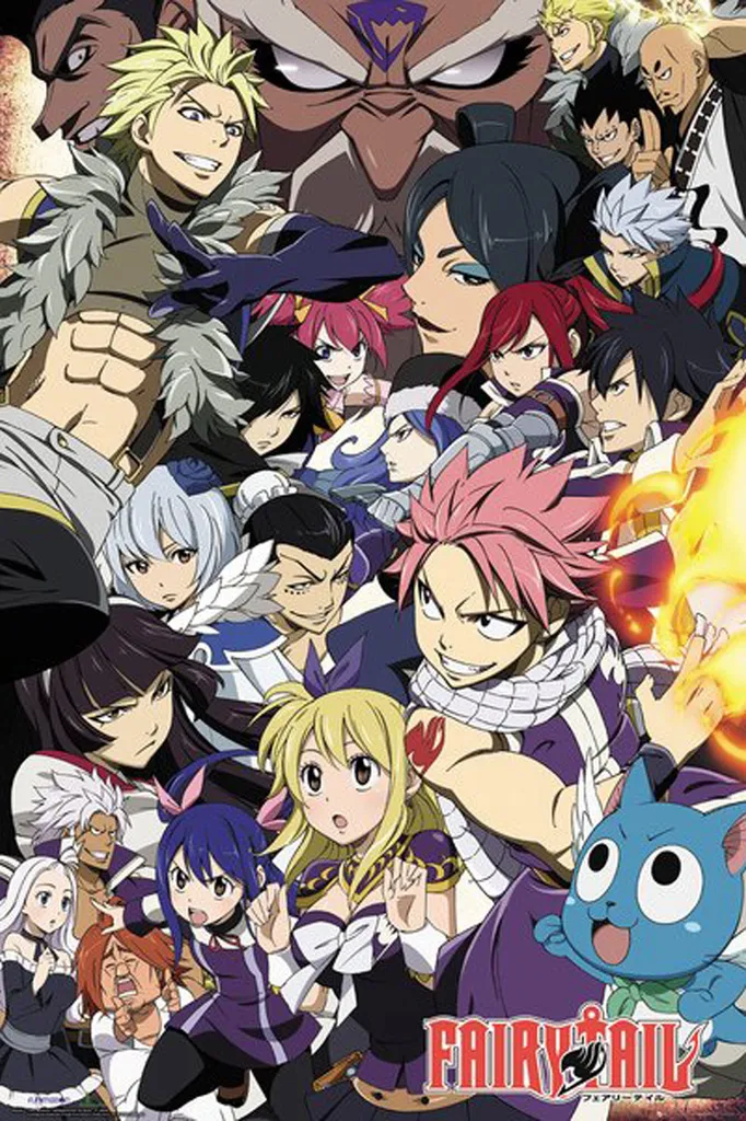 Poster Legno Fairy Tail S6 - La Leggenda di Natsu e Lucy 61cm