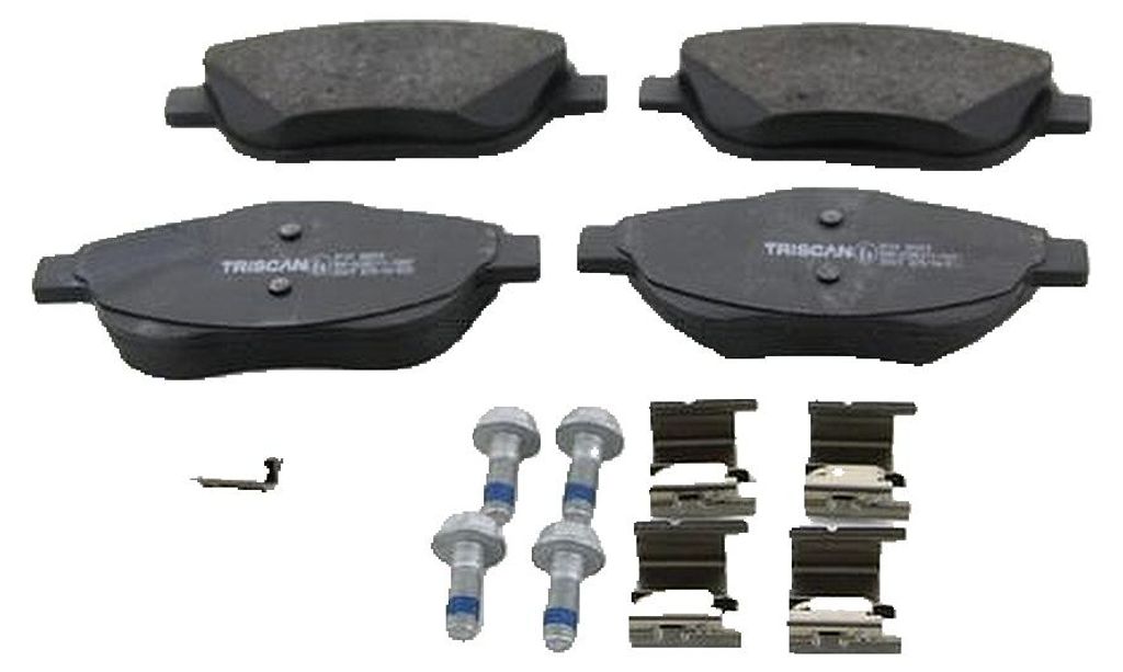 Bremsbelagsatz Scheiben 18 mm TRISCAN IAM-Expertise für u.a. CITROËN DS3