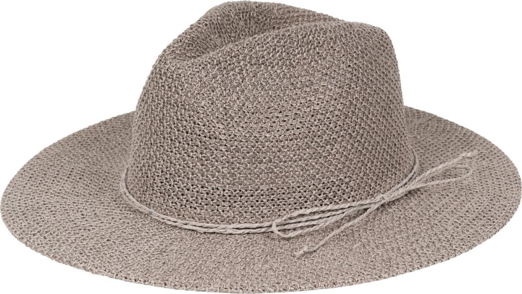 styleBREAKER Damen Panama Sonnenhut mit dünnem Hutband, Strohhut, Schlapphut, Sommerhut, Fedora Hut 04025040