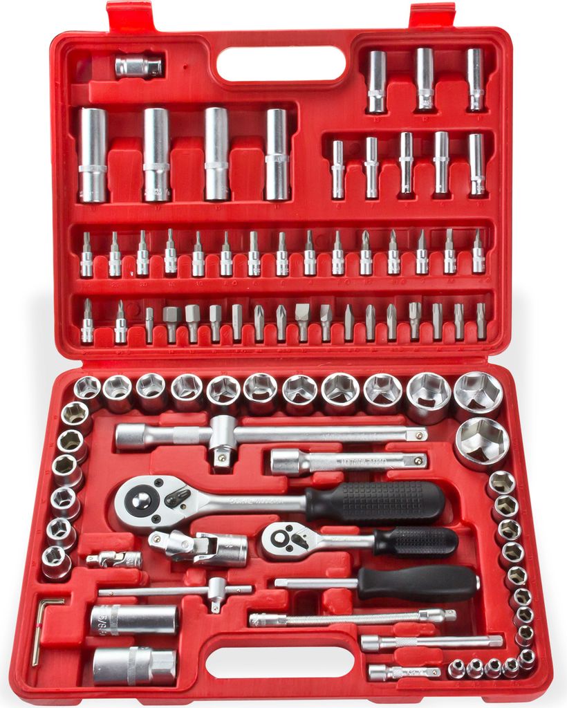 Blanker Werkzeugsatz 1/2", 94-teilig