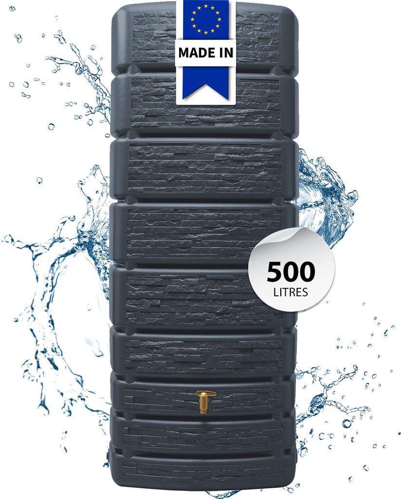 Cuve SLIM STONE - Gris anthracite - 500 Litres Image du produit 