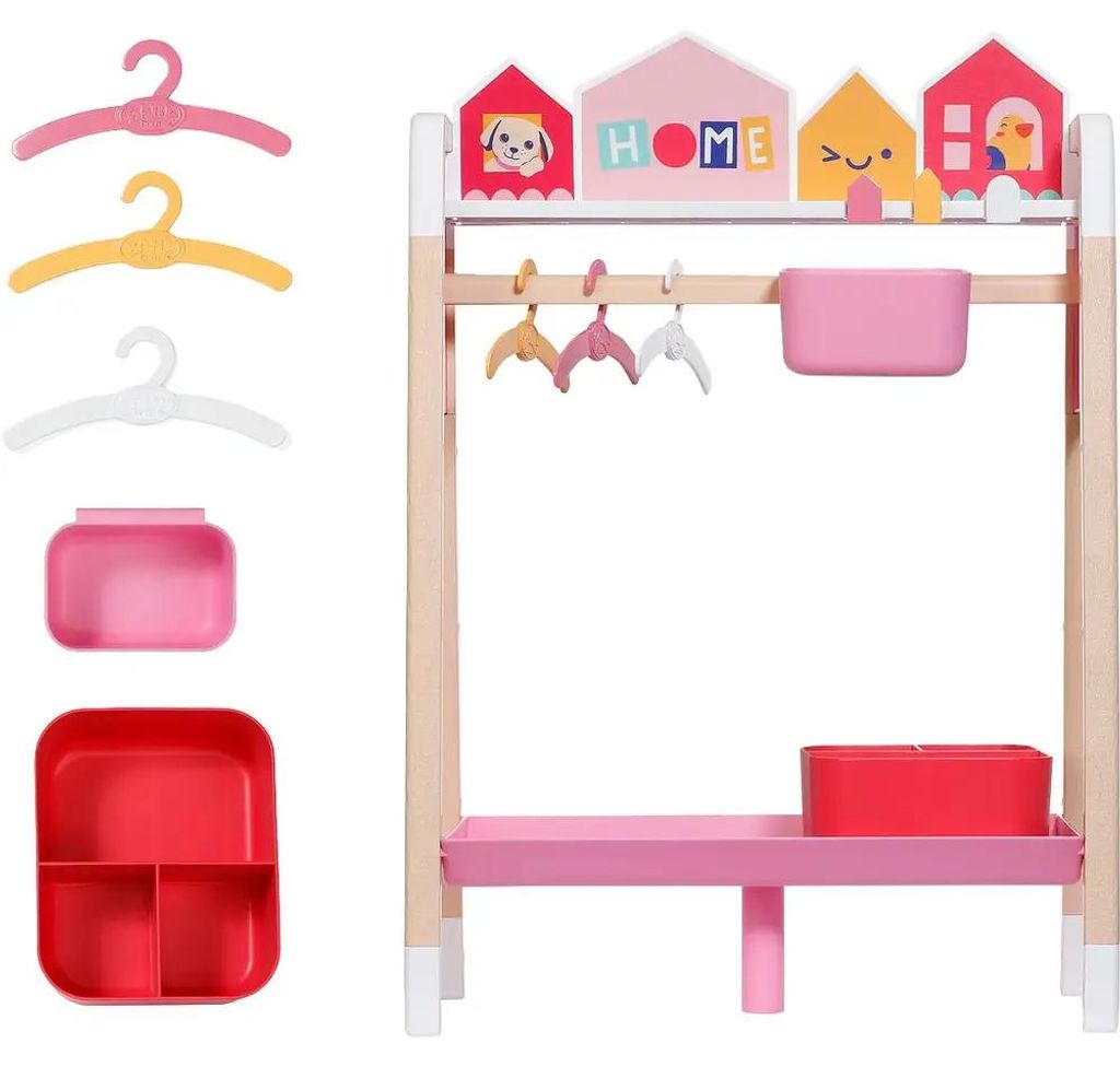 BABY born Clothes Rail, Skříň pro panenky, 3 rok/roky Obrázek produktu 