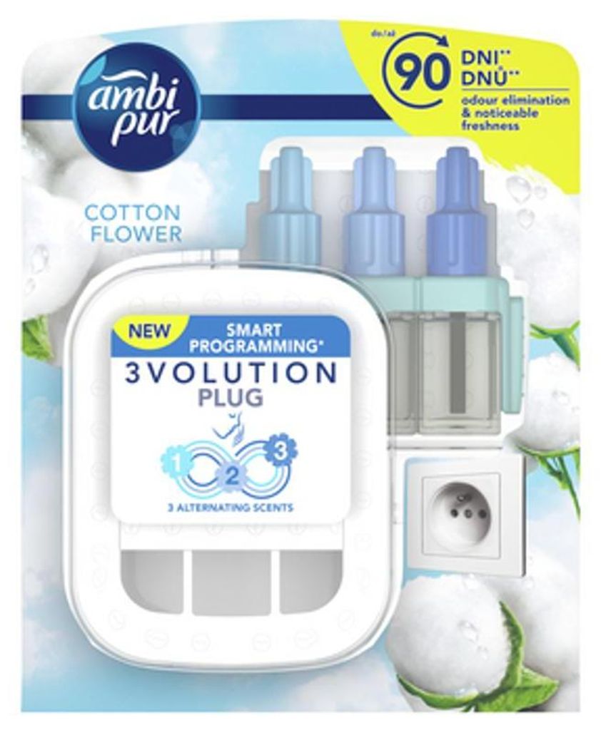 Ambi Pur 3Volution Elektryczny odświeżacz powietrza Baumwolle Flow, 20 ml