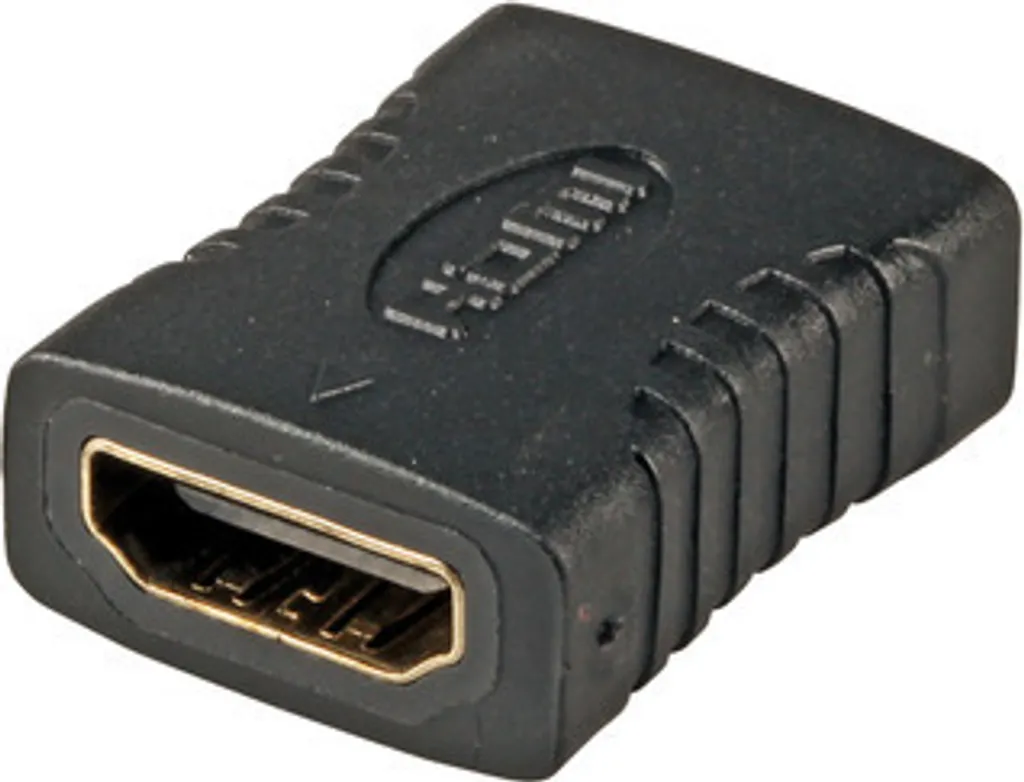Accoppiatore HDMI EFB EB472V2 Gold: Connettore Femmina 4K Ready Nero