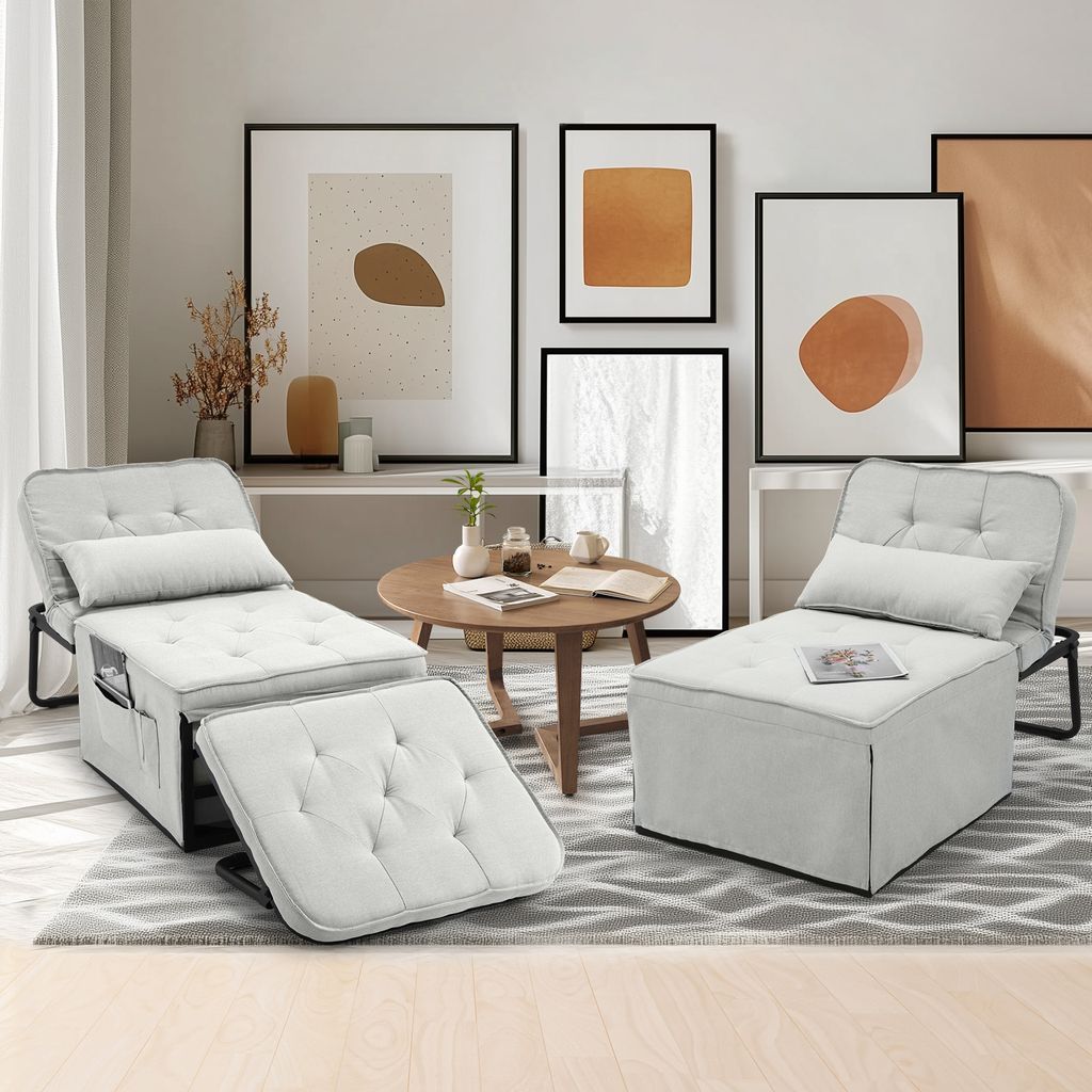 4-in-1 Schlafsofa, multifunktionaler faltbarer Hocker, Produktbild 4
