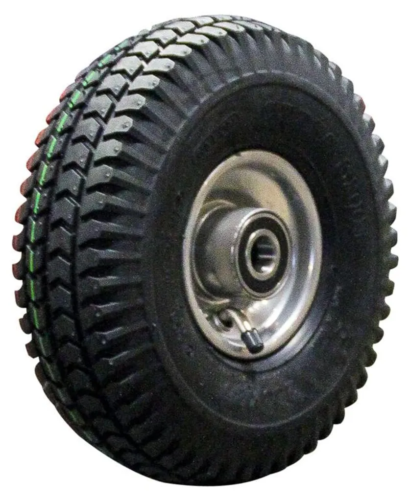 Roue increvable 3.00-4 4PR contre les pannes de diable alésage 20mm gris