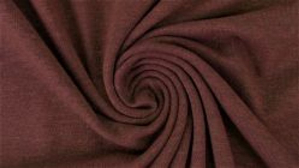 Jersey Yara Braun Melange 220 g/m², ca. 0,5 m lang, ca. 1,5 m breit, Stoffe Meterware, Baumwolljersey