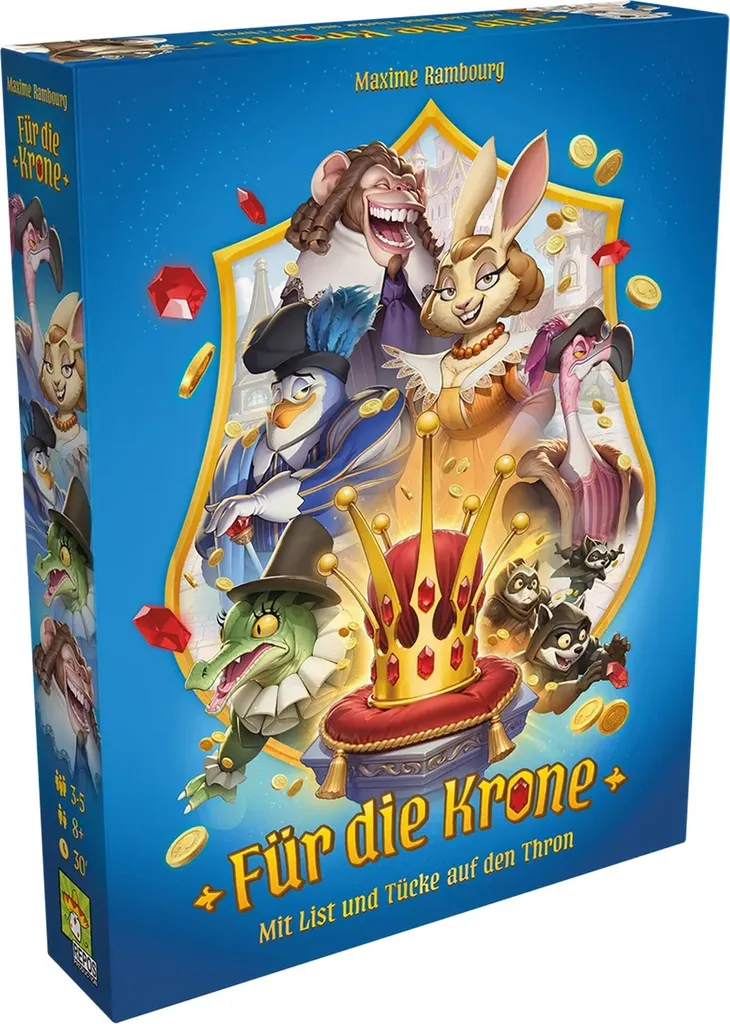 Jeu de société pour soirées famille Für die Krone : Fun en 30 min