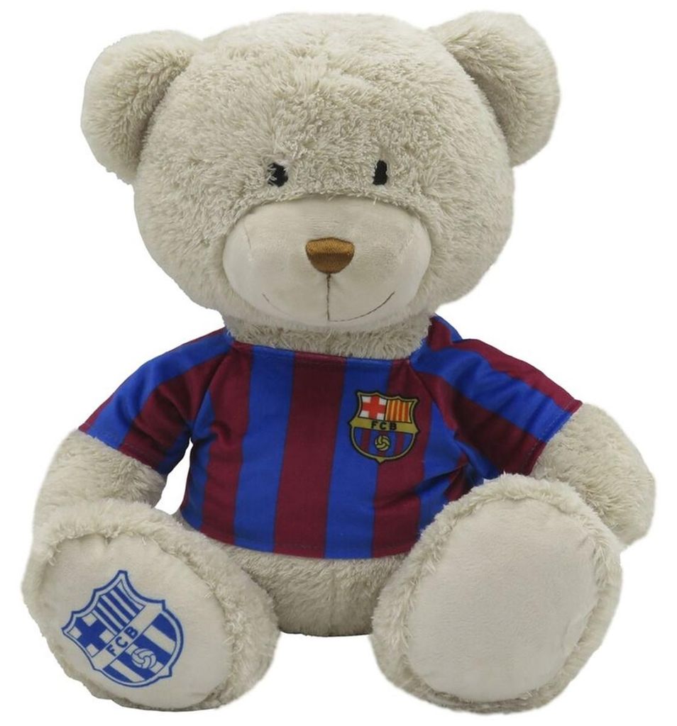 Plyšový medvídek FC Barcelona, 35 cm, s tričkem Obrázek produktu 