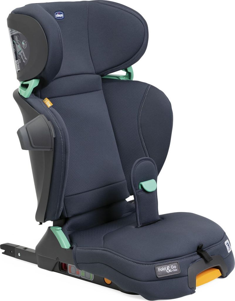 Chicco Kindersitz Fold & Go I-Size 100-150 Cm, Faltbar, Inkl. Seitenaufprallschutz Und Bauchgurtführung, Gemäß Ece R129/03
