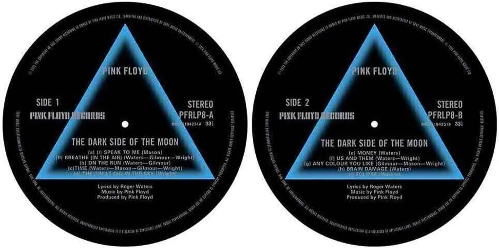 Originale Slipmat Pink Floyd - Tappetino per Vinili Antistatico