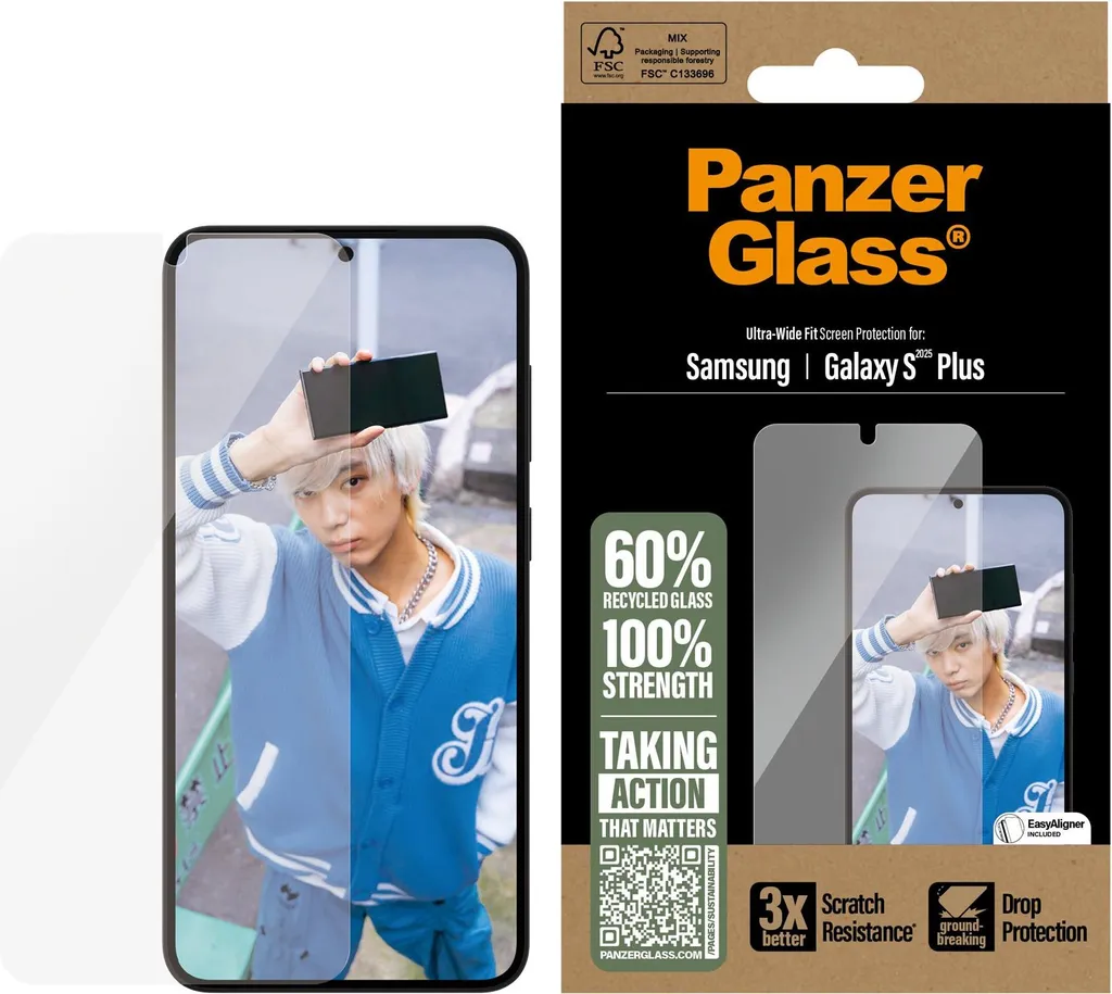 PanzerGlass Samsung Galaxy S25+ | S24+ | Vetro Temperato Ultra Resistente