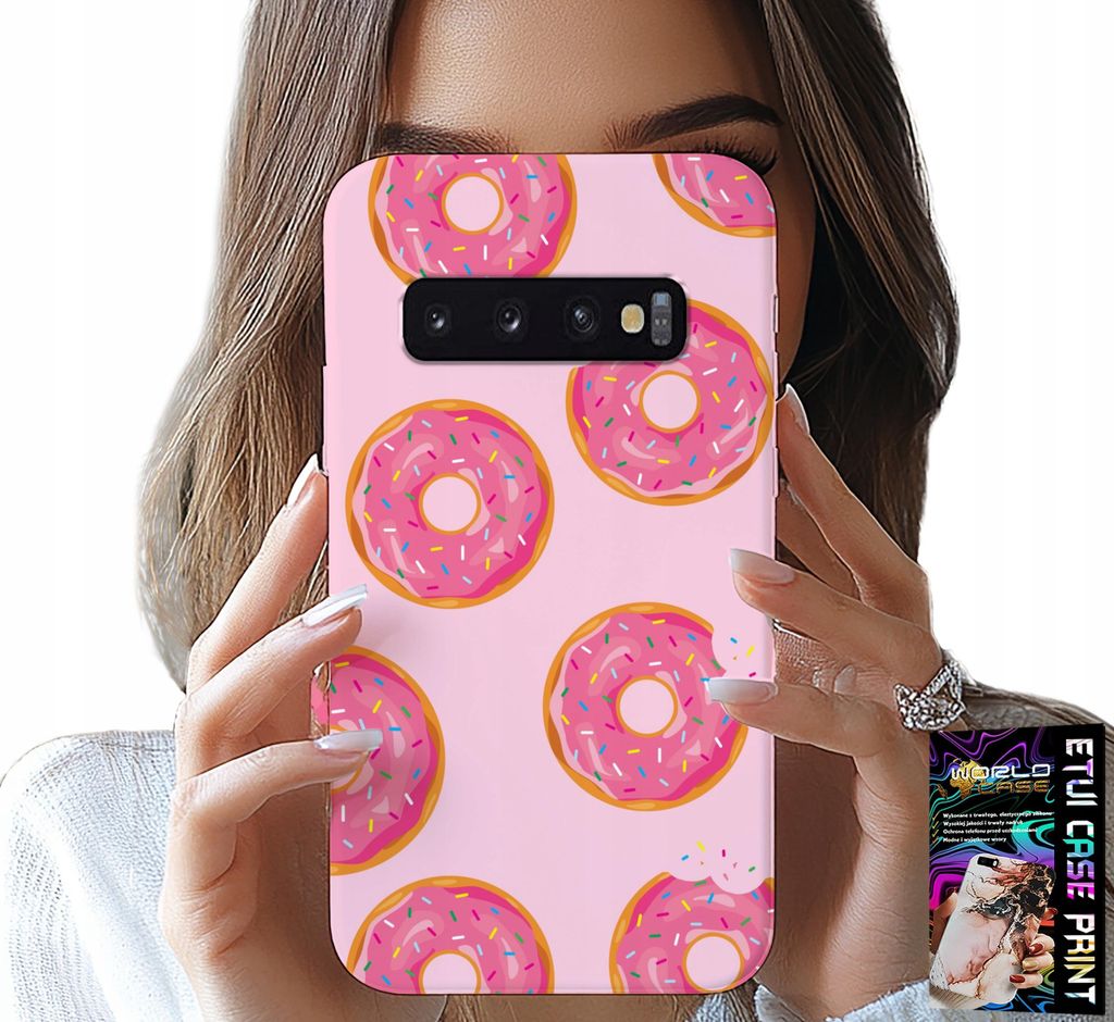 Gehäuse Für Samsung Galaxy S10 Plus - Design Mit Donuts Mit Zuckerüberzug