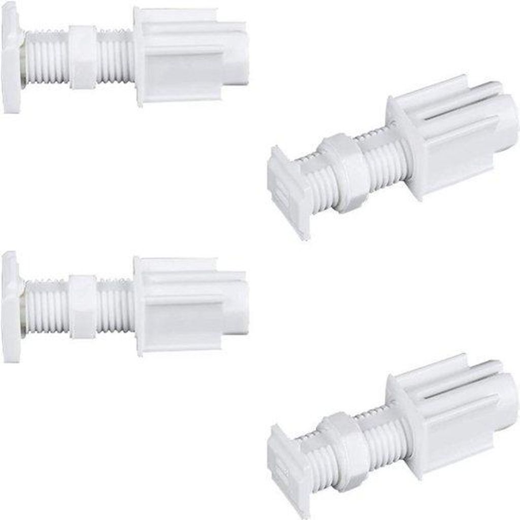 Jalousie-Accessoires-Set aus Kunststoff- 4-teilig- perforationsfrei- für alle Jalousien- einfache Installationshalter