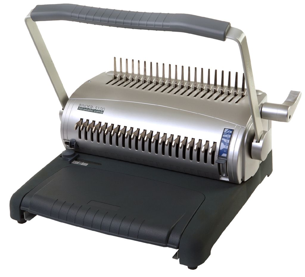 PAVO Bindemaschine PROFIMASTER S100, für Plastikbindung, robuste Office-Maschine