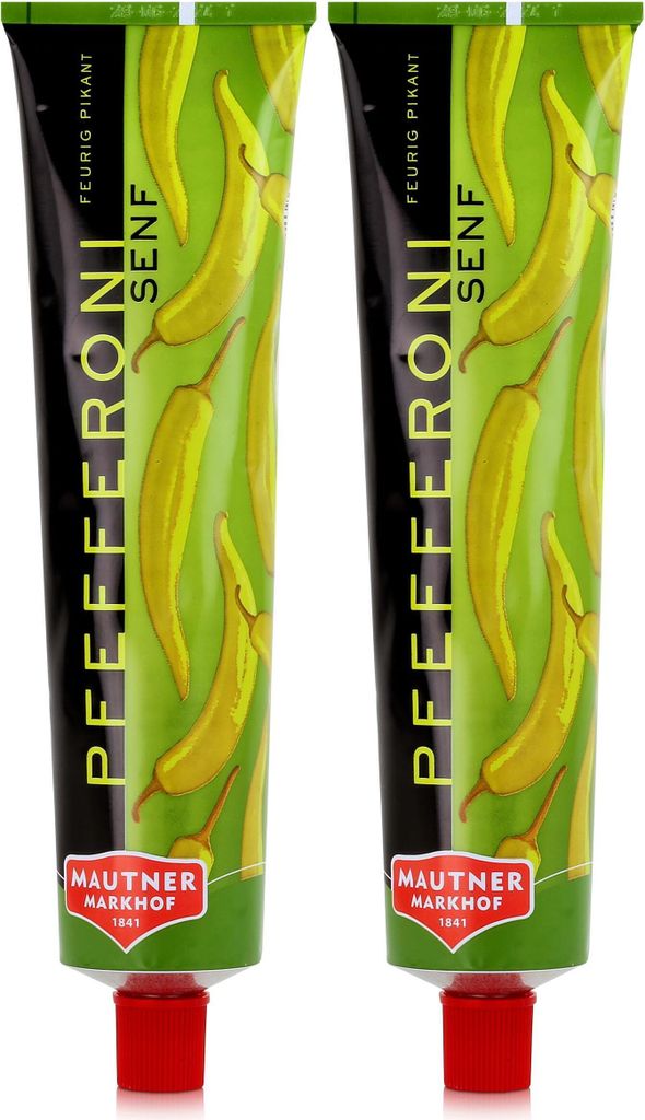 Mautner Pfefferoni Senf 200g - Feurig Pikant (2er Pack) Produktbild 