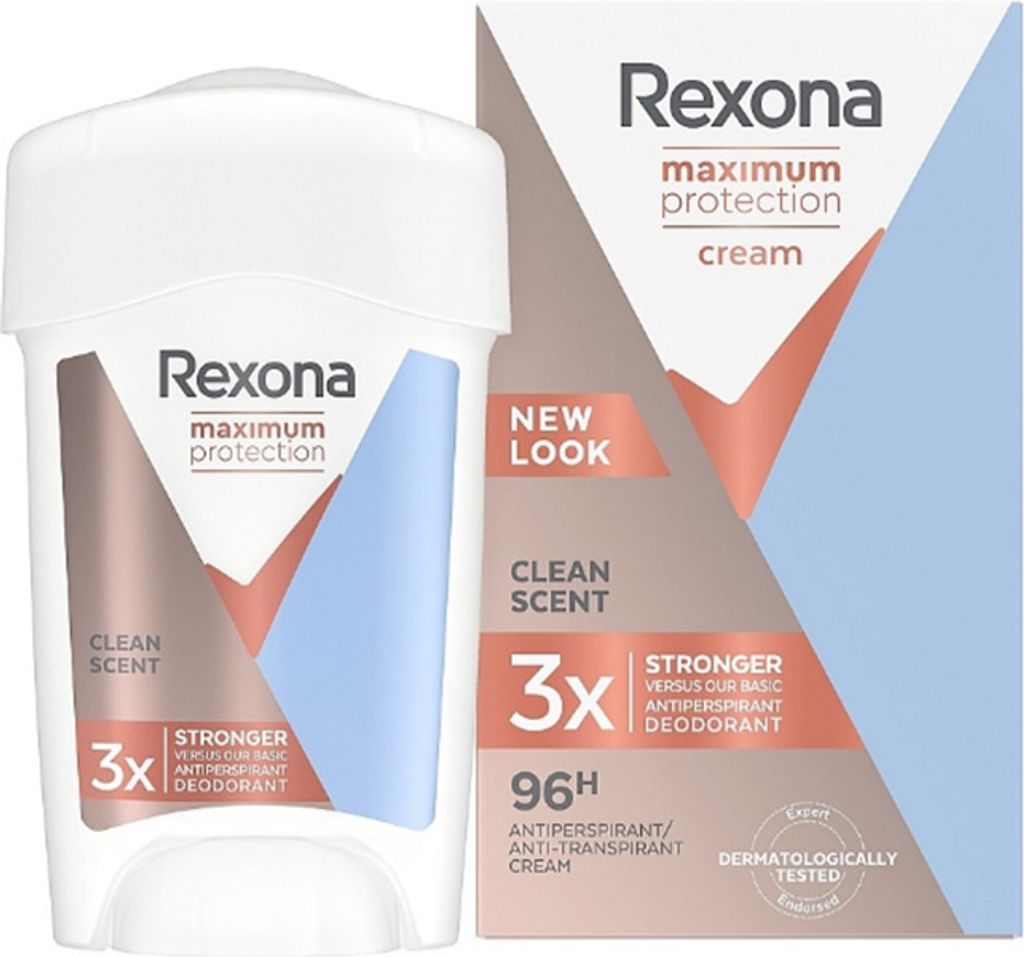 Rexona Maximum Protection Clean Scent 45ml, Frauen, Antitranspirant, Deostift, Stab, 45 ml, normale Haut