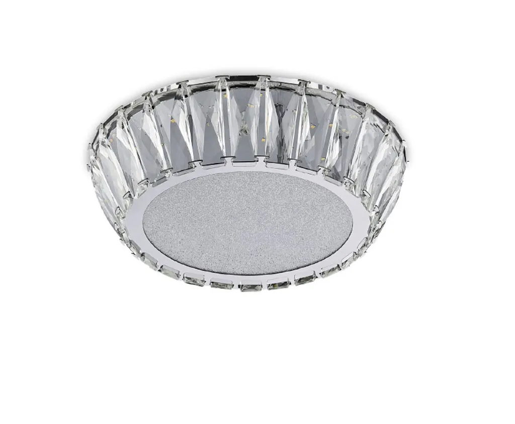 Plafonnier LED VENUS 20W 3000K Ø30cm Chrome et Cristaux Scintillants