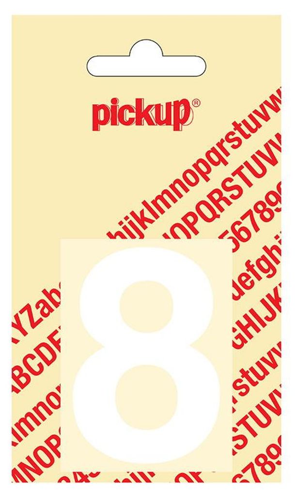 Deko-Ziffer 8 helvetica weiß 60 mm Pickup