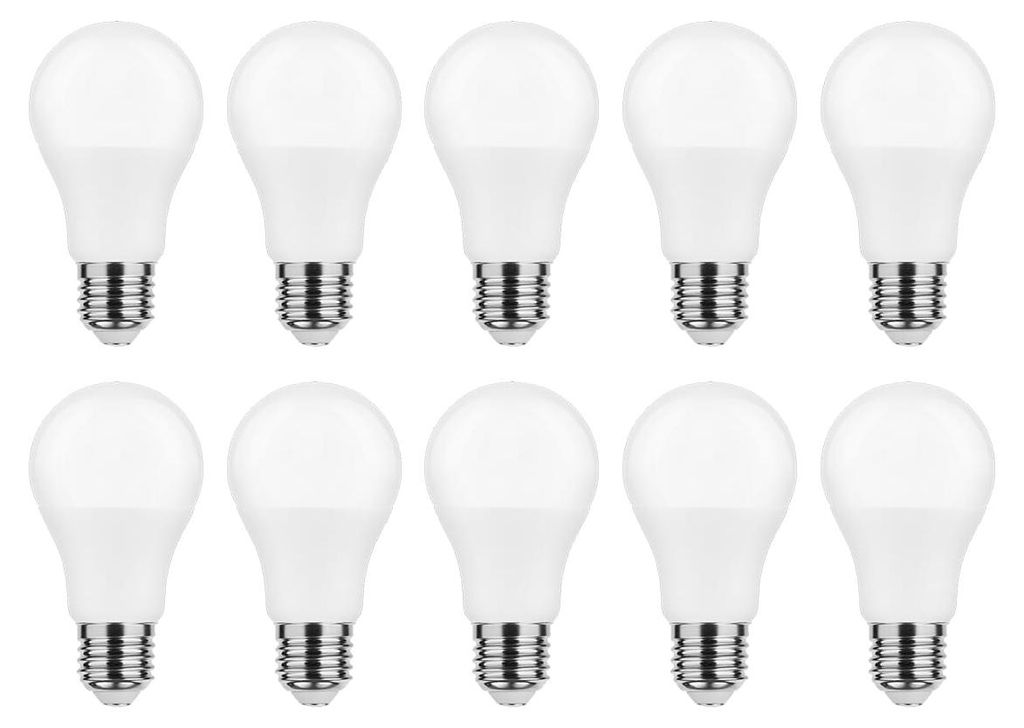 Modee E27 LED-Lampe 8,8 W mit Tag-/Nachtsensor - 806 lm - 4000 K - Neutralweiß - Fassung A60 - Ersetzt 60-W-Halogenlampe - 10 Stück