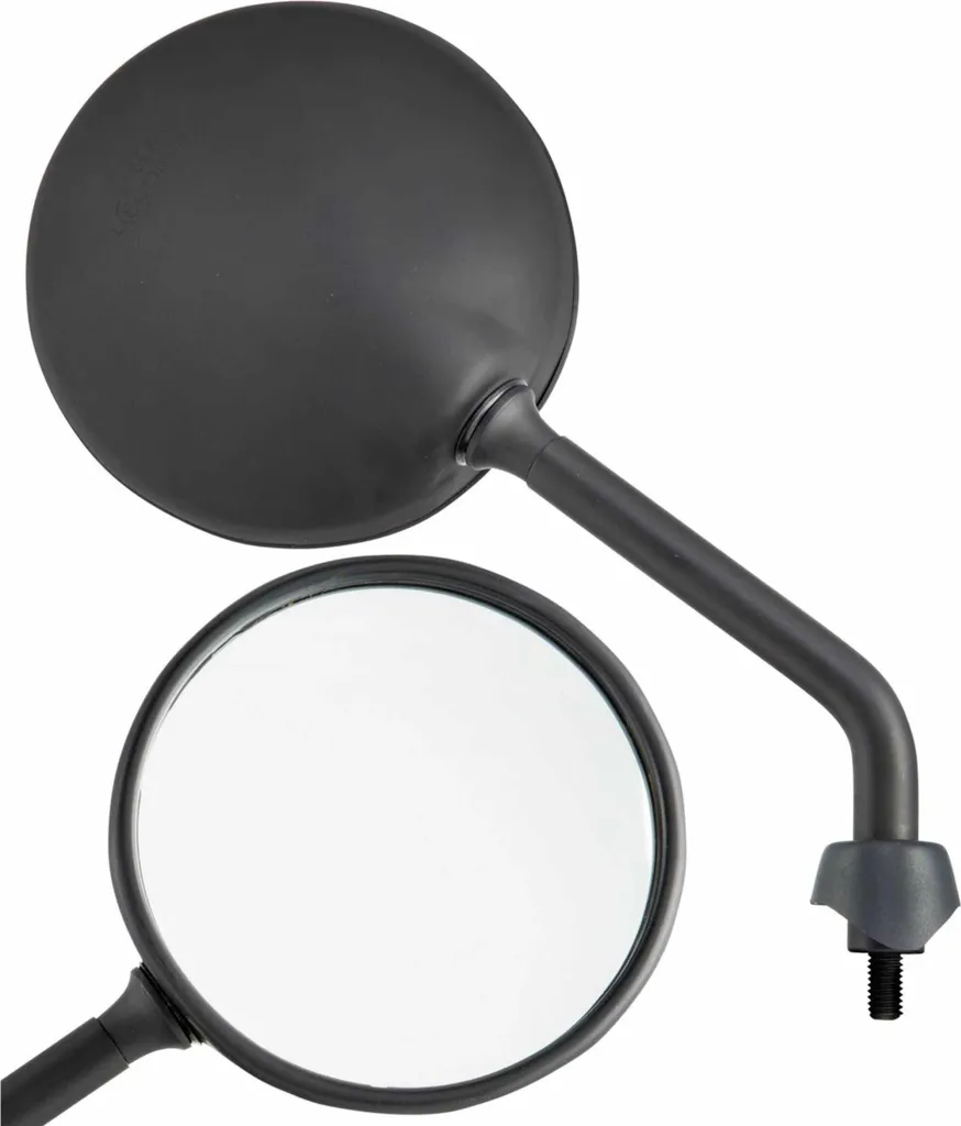 Rétroviseur SIP Shorty Homologué 110 mm Métal Noir contre Vibrations