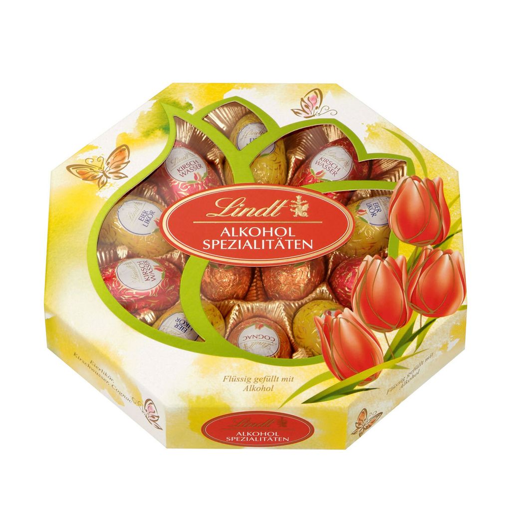 Jajka wielkanocne Lindt z nadzieniem alkoholowym 216g Zdjęcie produktu 