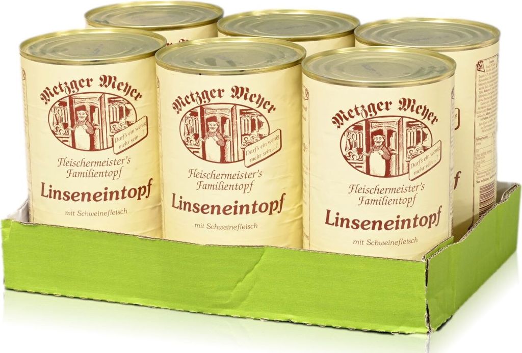 MetzgerMeyer Ragoût de lentilles 6 x 1200 ml Image du produit 