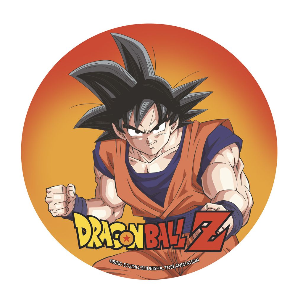 Dragon Ball Z Son Goku Tortenaufleger 20cm Ø Oblatenpapier Produktbild 