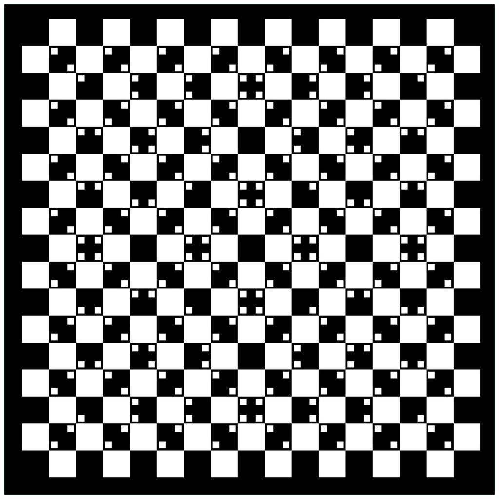 Wallario Sticker / Aufkleber für Kühlschrank / Geschirrspüler / Küchenschränke, selbstklebende Folie - 60 x 60 cm, Motiv: Optische Täuschung ...