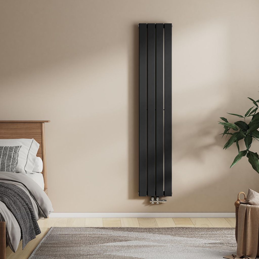 EMKE radiátor 1600x300 mm 557W Černá bez topného tělesa