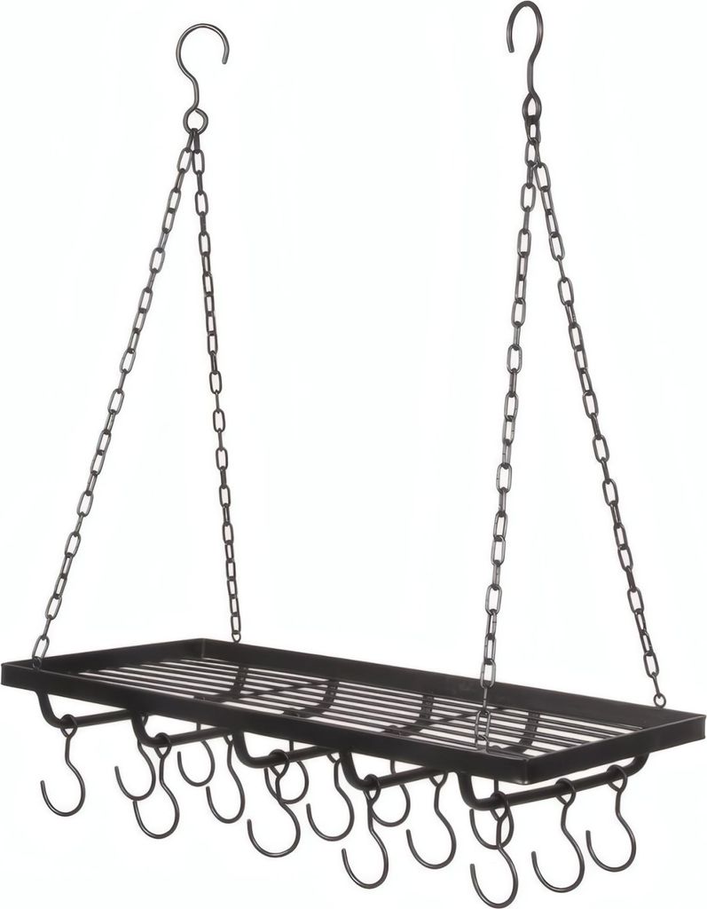 Topfhänger Schmiedeeisen Schwarz 60 cm