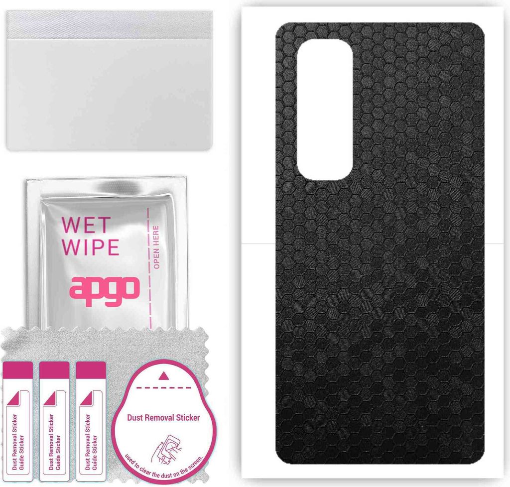 apgo Rückseite Schutzfolie, Skin, kompatibel mit Xiaomi Mi Note 10 Lite, Hinten Displayschutzfolie aus Vinylfolie, kratzfest, einfache Montage - S...