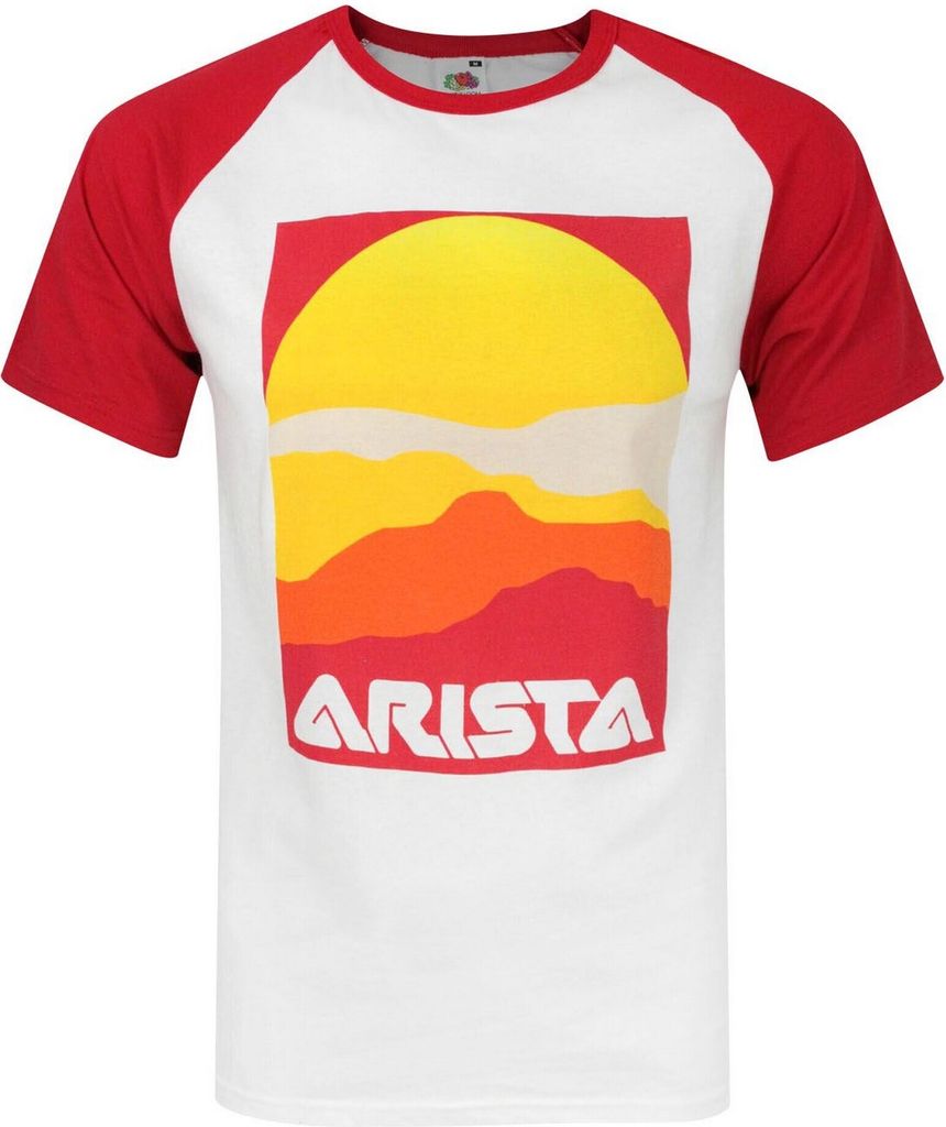 Arista Records Herren Baseball T-Shirt NS4081 (XL) (Weiß)