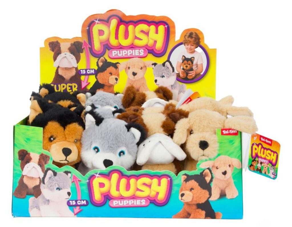Toi-Toys Plüschwelpe Kuscheltier Hund 15cm Geschenk