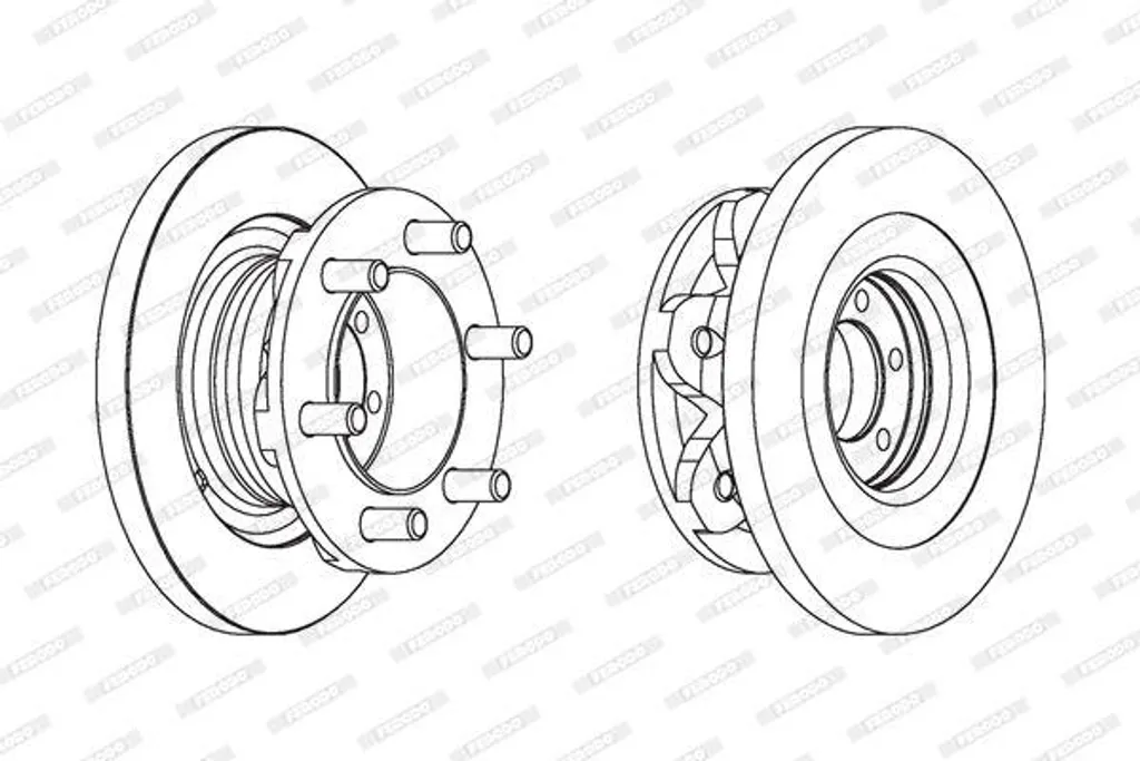 Disque de frein FERODO FCR139A OE 852910 haute performance pour Daily