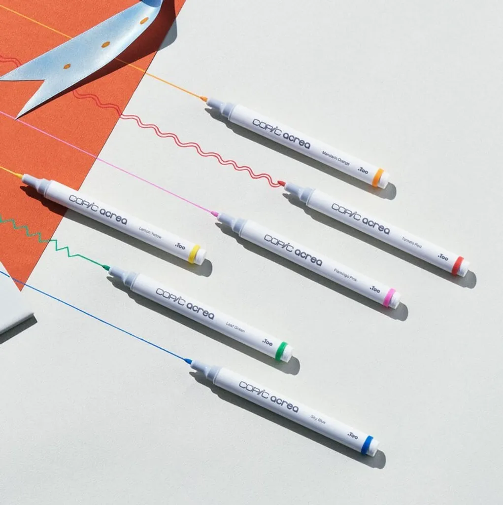 COPIC Marker acrea Deep Set de 6 marqueurs peinture opaque 20077603 - 8